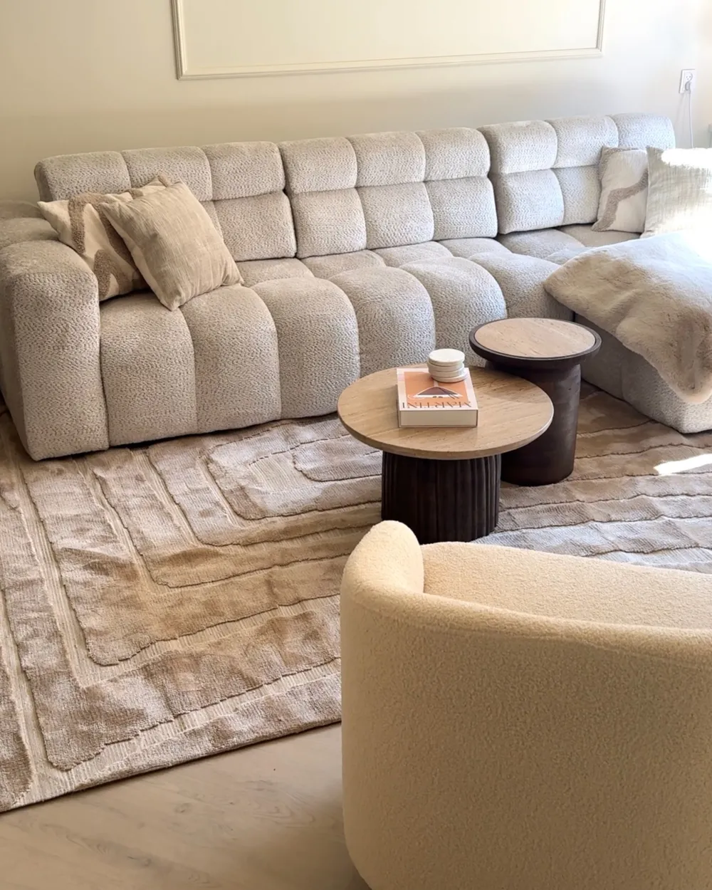 Rug SAZOO Beige 300 x 400 cm_1017708