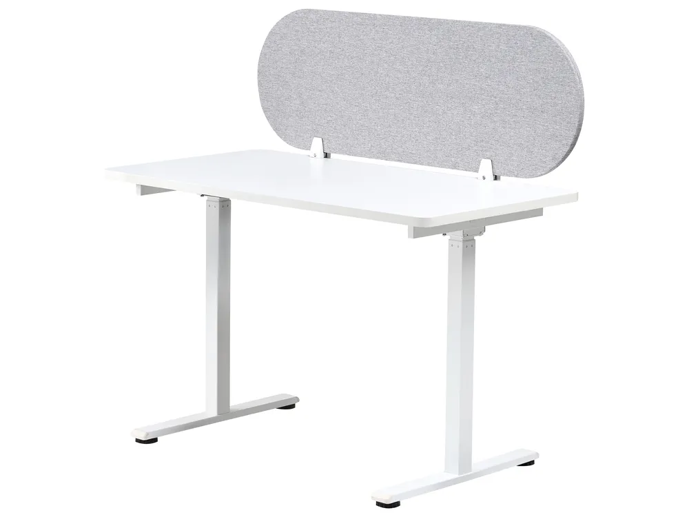 Skiljevägg för skrivbord SPARKY 120 x 40 cm Ljusgrå_1015317