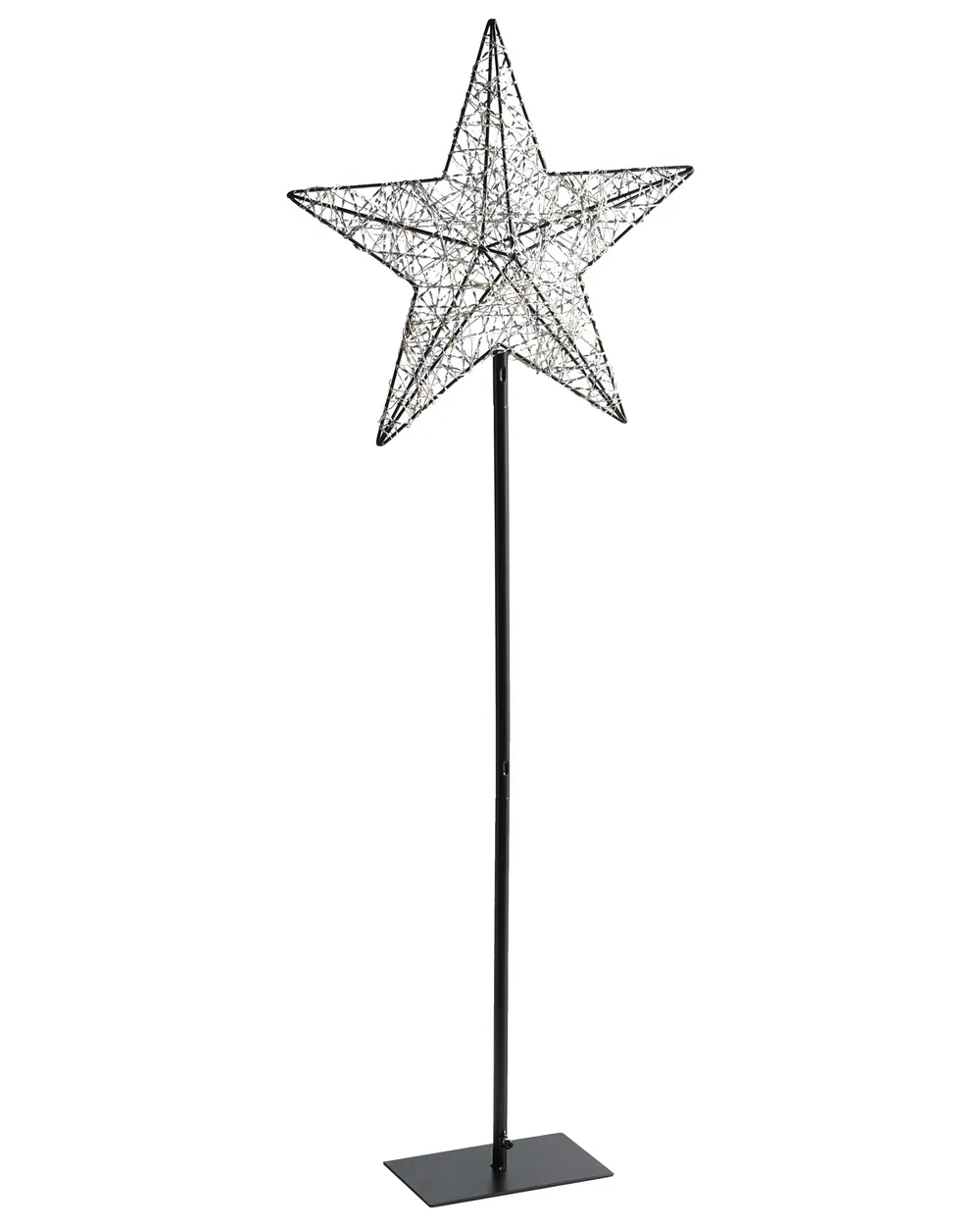 Ulkokoriste LED-valo SANNAN 110 cm Tähti Musta_1031822