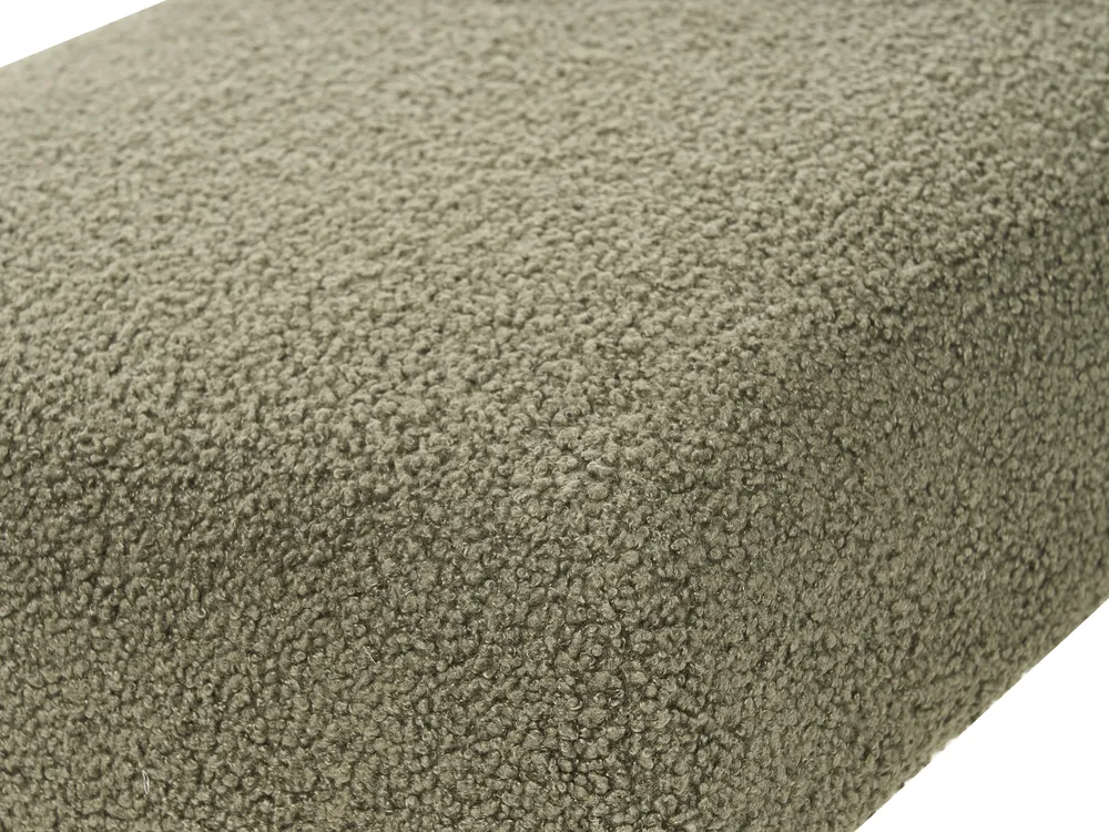 Upholstered Bench TAMRE Boucle Green/ Light Brown_985161