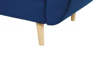 Sofa Bed 3 Seater ASBY Velvet Navy Blue_788087