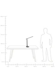 LED Desk Lamp CETUS with Dimmer Grey_1018642