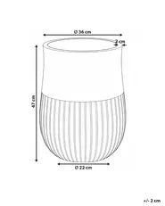 Plant Pot PYLAROS 36 cm Grey_1032302