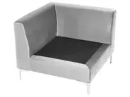 Hörnmodul EVJA Sammet Grå_1066128