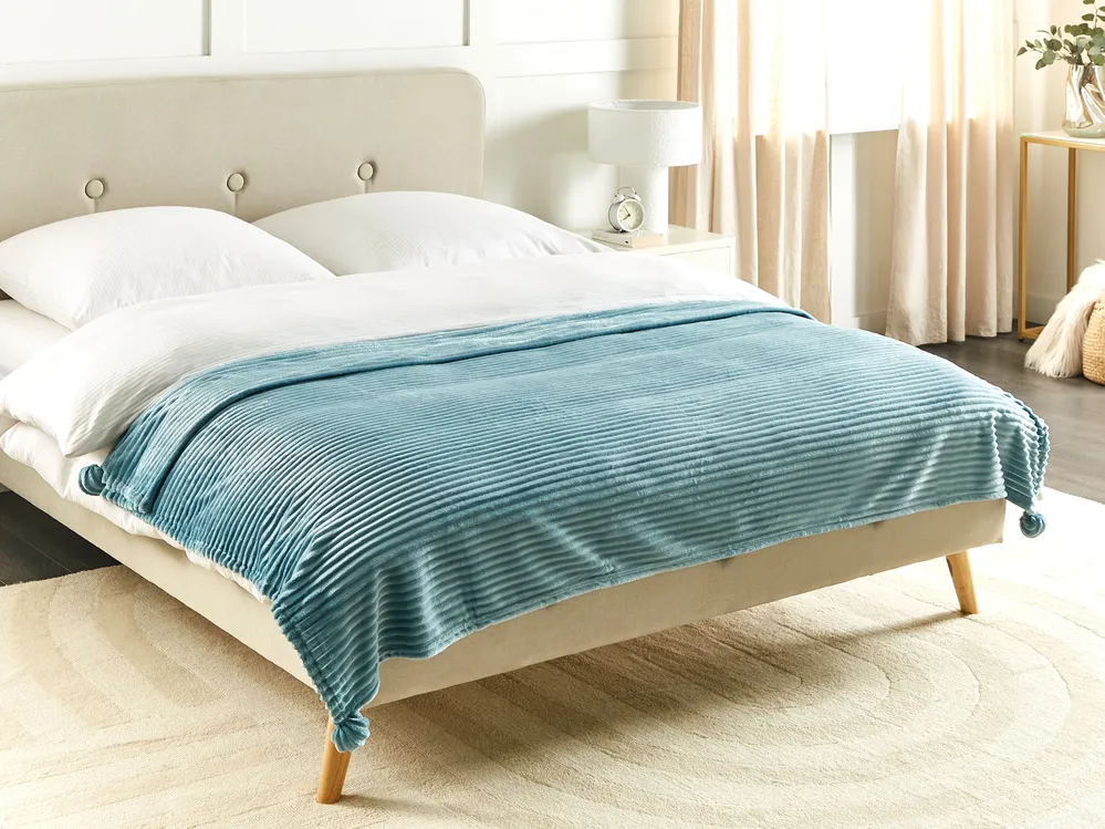 Blanket KAWERI 150 x 200 cm Light Green