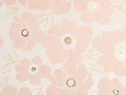 Set of 2 Decorative Cushions TRITELEIA 45 x 45 cm Velvet Pink Floral Pattern_857802