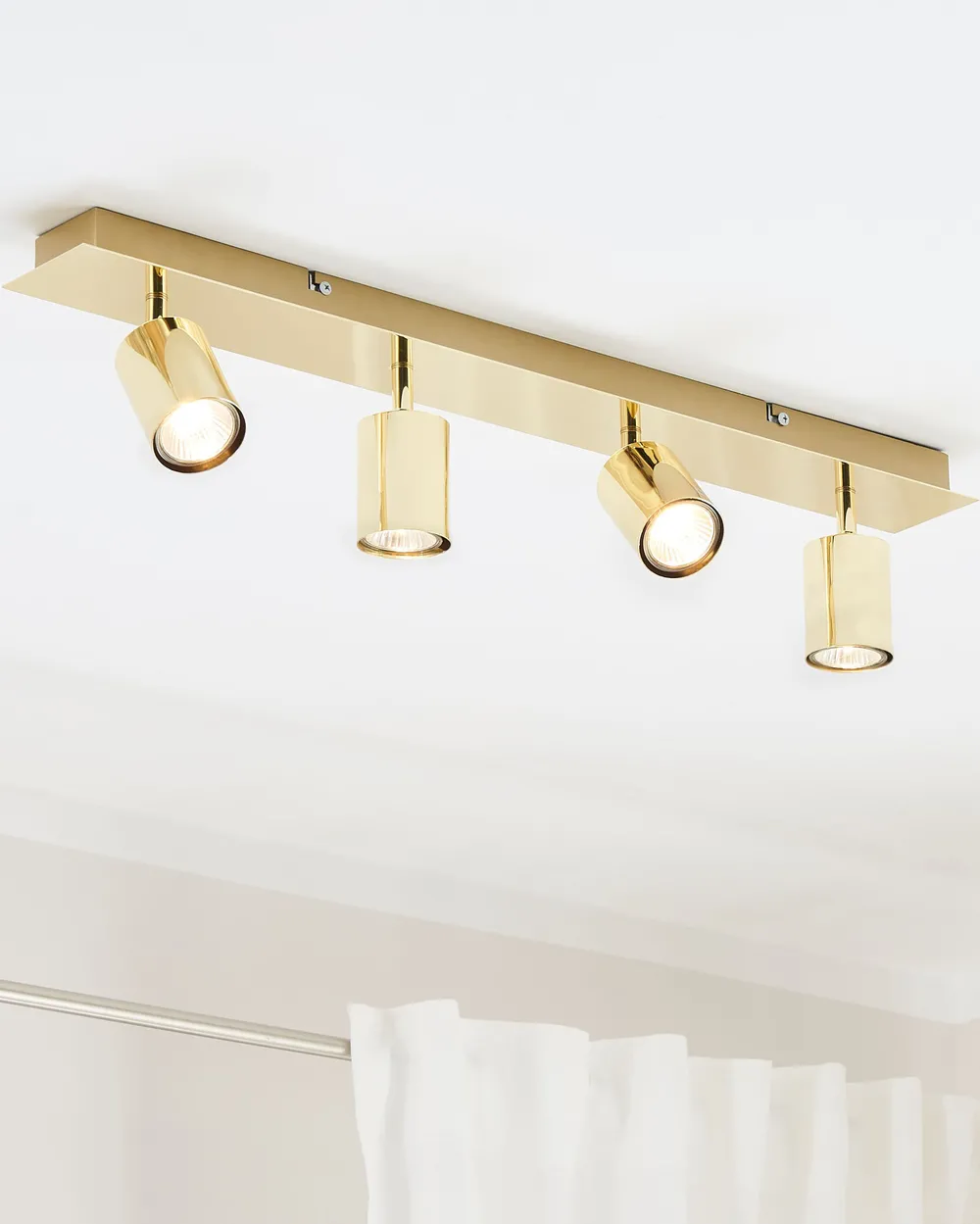 4 Light Spotlight TIGRIS Adjustable Metal Gold