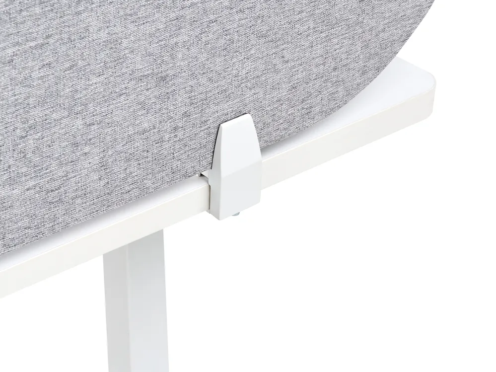Desk Screen SPARKY 120 x 40 cm Light Grey_1015320