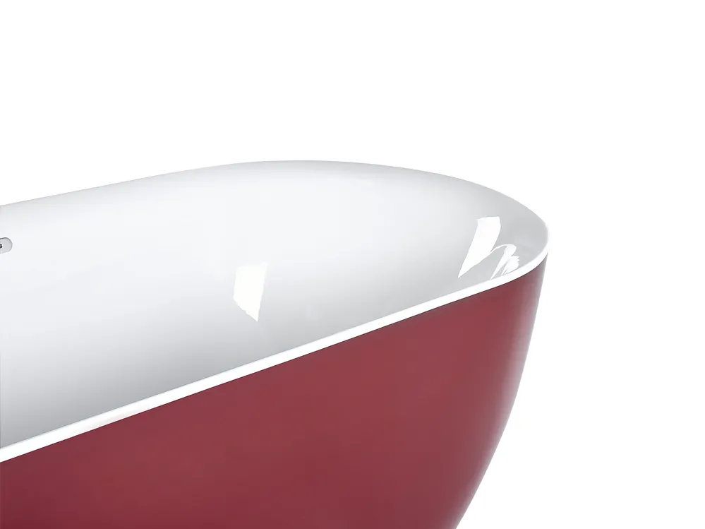 Freestanding Bathtub CARRERA 1700 x 800 mm Burgundy_806801