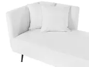 Left-Hand Chaise Longue RIOM Fabric White_877257