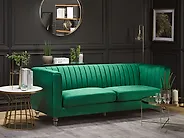Soffa 3-sits ARVIKA Sammet Grön_1176780