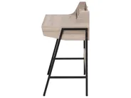 Työpöytä hyllyllä BROXTON 77 cm 46 cm laatikoilla Vaaleanruskea_710663