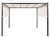 Paviljong LED PARGA 310 cm x 310 cm Metall Beige
