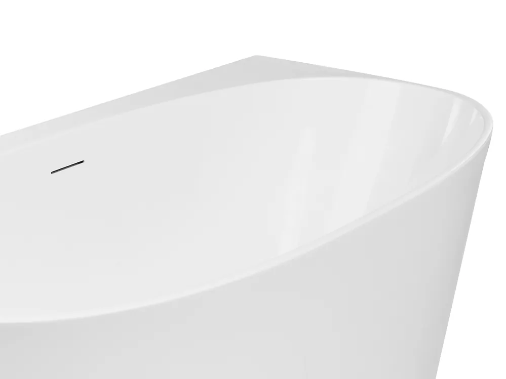 Back to Wall Bathtub PARNAIBA 1600 x 800 mm White_1168372