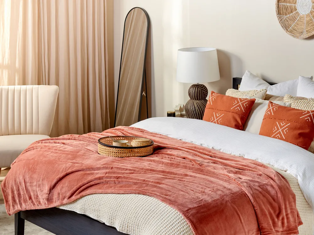 Blanket BAYBURT 150 x 200 cm Coral