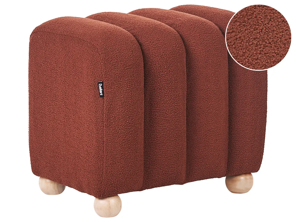 Pouffe IDYLLWILD Boucle Golden Brown