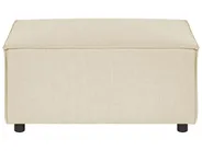 Modular Corner Sofa 3 Seater APRICA with Ottoman Faux Linen Beige Right Hand_856927