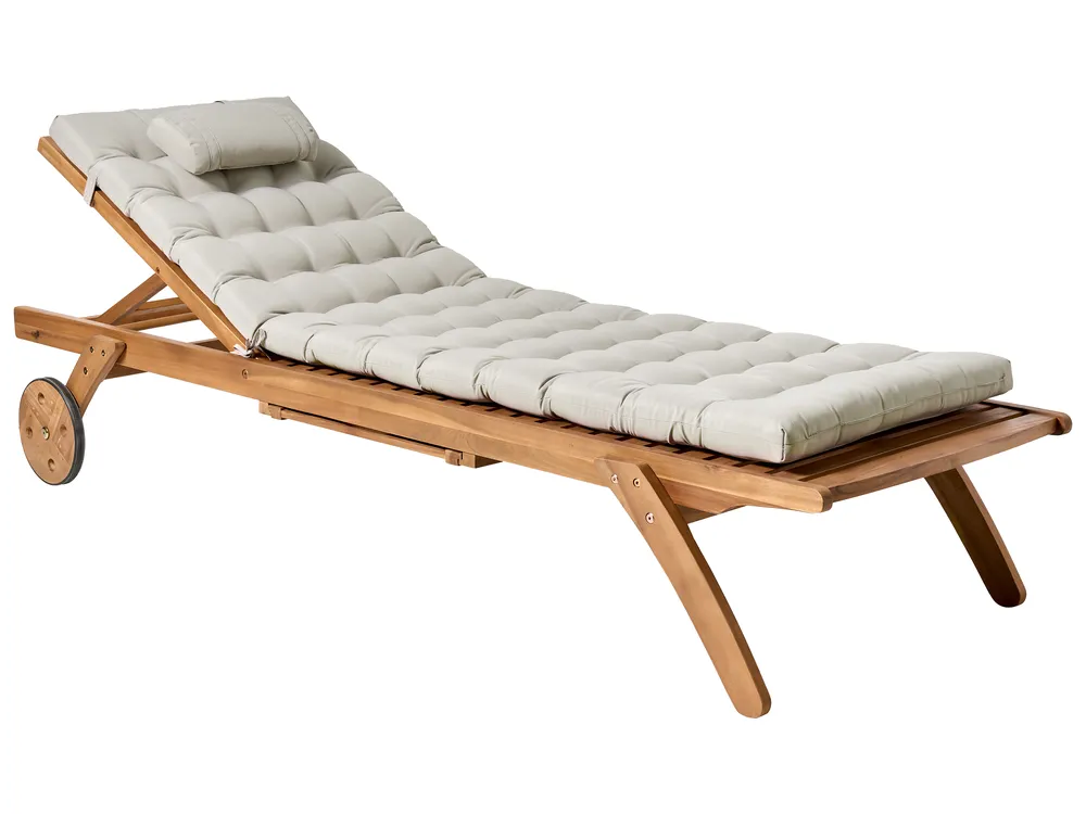Pute til solseng CESANA PREMIUM 192 x 56 cm Gråbrun_988064