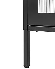 Skänk med 3 dörrar GLEORA Metall Svart_1158702