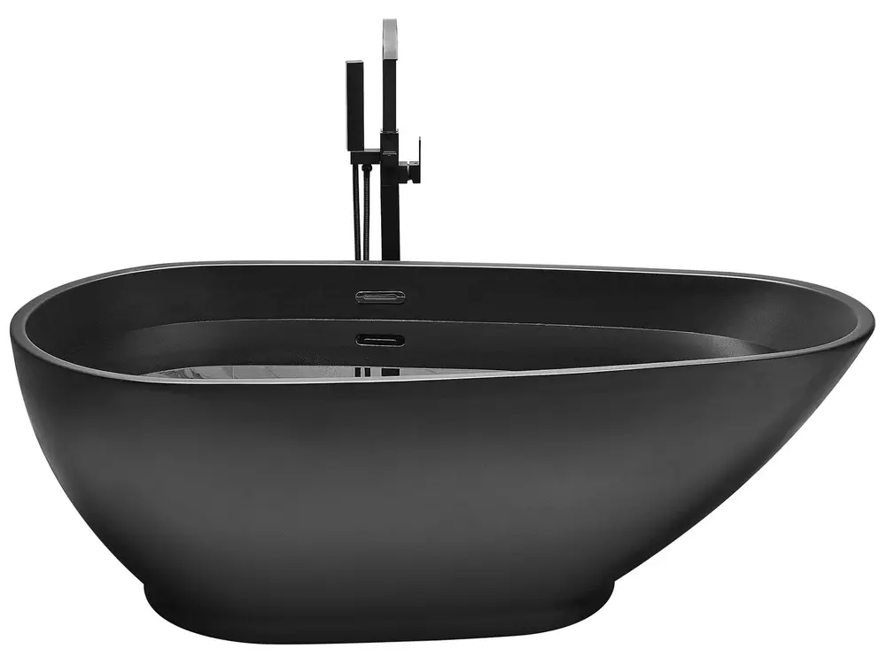 Freestanding Bathtub GUIANA 1730 x 820 mm Black