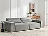 Modular Sofa 2 Seater HELLNAR Fabric Grey