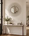 Väggspegel CILLY 80 cm 80 cm Metall Silver