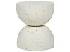 Sidobord CAORIA 40 cm 40 cm Terrazzoeffekt Off-White