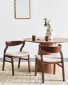 Set of 2 Dining Chairs MAROA Wood Light Beige