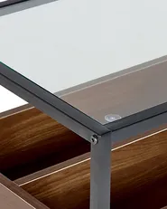Console Table WACO Tempered Glass Black_825578