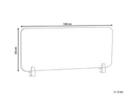Desk Screen SPLIT 160 x 50 cm Green_1015121