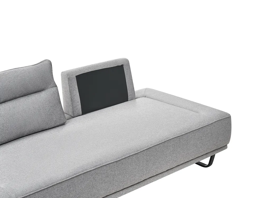 Sofa 3 Seater FAXEN Fabric Grey_1025226