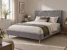 Bed Velvet MARVILLE 140 x 200 cm (EU Double) Grey