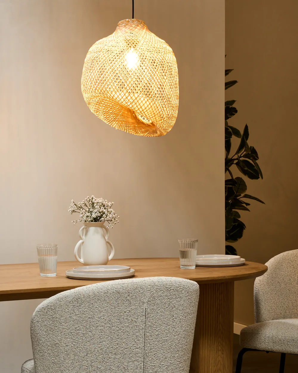 Pendant Lamp GURABO Bamboo Natural