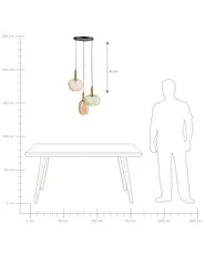 Pendant Lamp NJORO Glass Multicolour_1029330