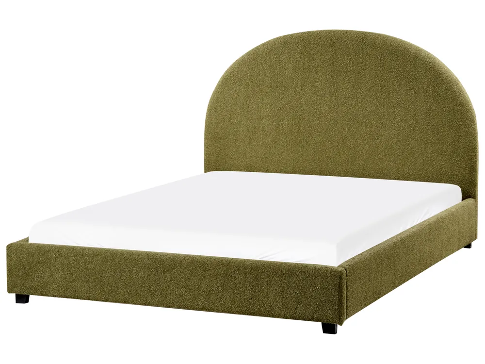 Waterbed Boucle VAUCLUSE 140 x 200 cm (EU Double) Olive Green_977638