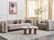 Soffa 3-sits LEIREN Sammet Taupe_919460