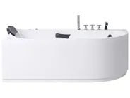 Massagebadkar SAYULA 1700 x 800 mm Vit Högervänd_1029489