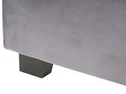 Waterbed Velvet ROUEN 140 x 200 cm (EU Double) Dark Grey_1004700