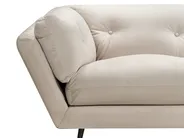 Sofa 3 Seater LENVIK Velvet Light Beige_939286