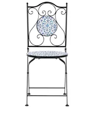 Set of 2 Garden Chairs CHAPECO Folding Metal Black_986283