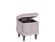 Storage Pouffe LORETTO Velvet Light Grey_1185984