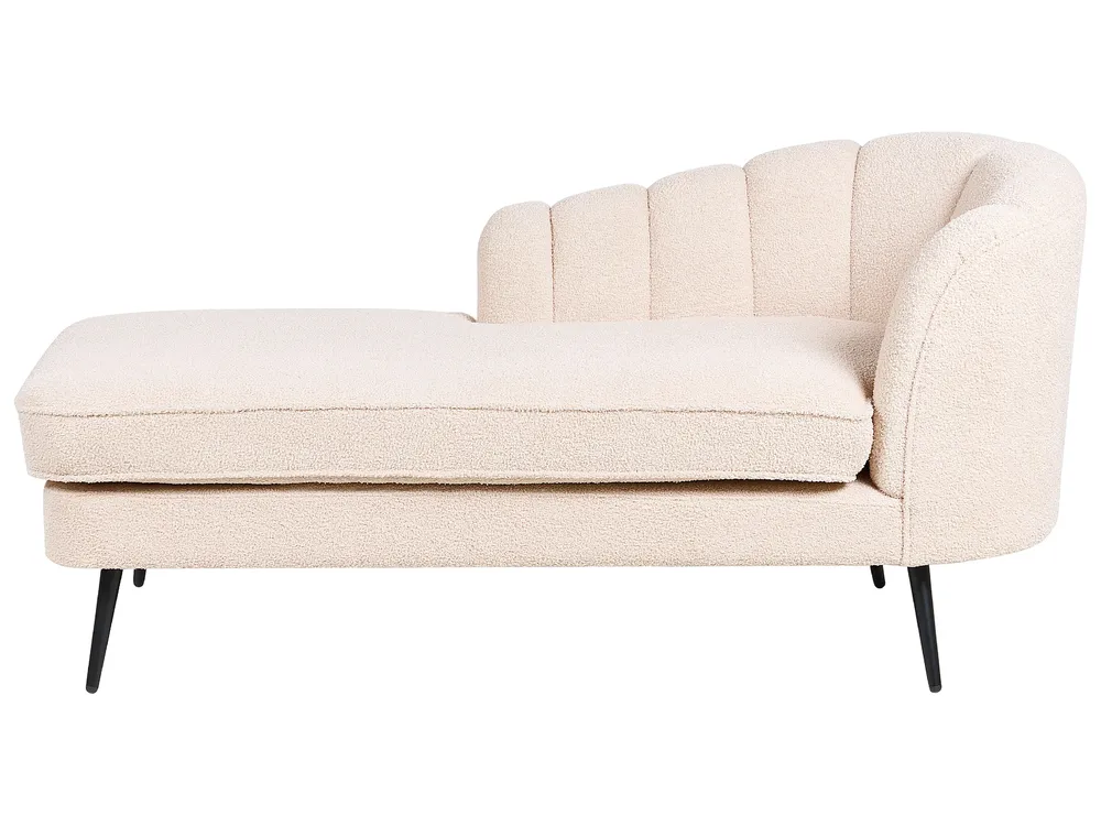 Right-Hand Chaise Longue ALLIER Boucle Light Beige_887301