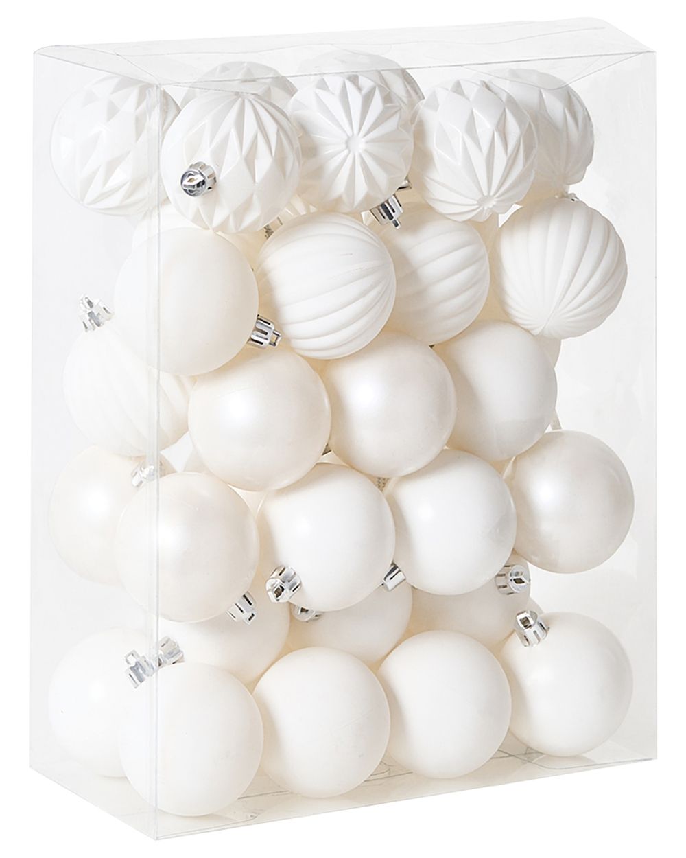 Set med 40 julgranskulor SAIMAA Off-White