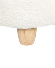 Barnfåtölj Kanin KANNA Bouclé Off-White_886907