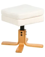 Reclinerfåtölj EPSE med fotpall Bouclé Off-White_1003269