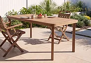 Garden Dining Table RONCELLO 180 cm 90 cm Acacia Wood Brown_1156009