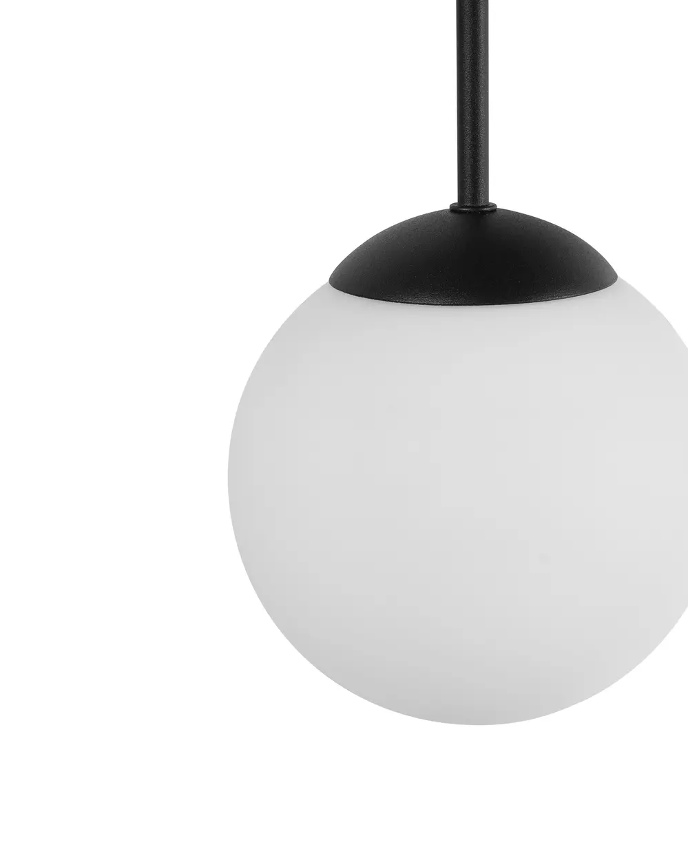 Pendellampa med 3 lampor RIANA Glas Svart_1029092