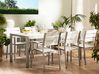 Garden Dining Set 6 Seater VERNIO White