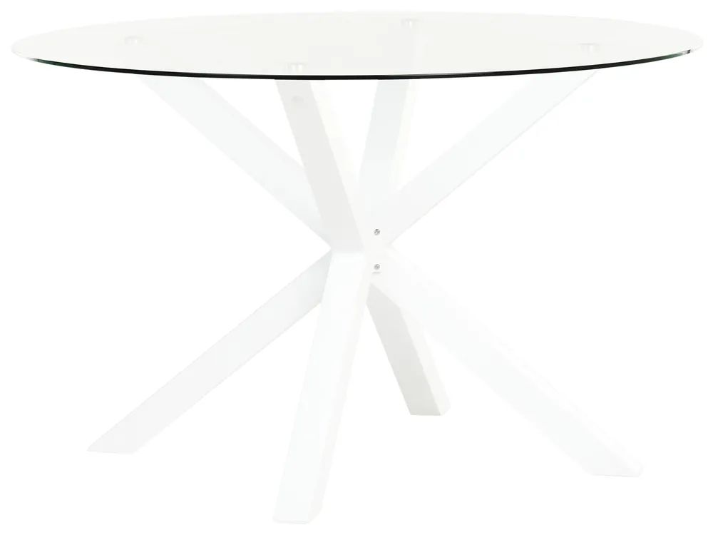 Garden Dining Set 4 Seater MALETTO/BUSSETO Metal White_956914