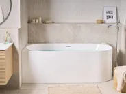 Corner Bath PORTINHO 1700 x 800 mm White Right Hand_1036831
